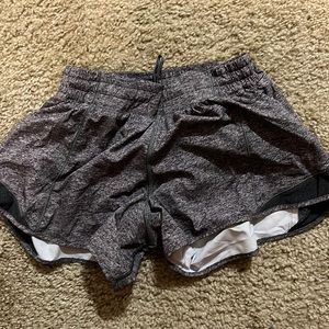 Gray Lululemon Hotty Hot Shorts
